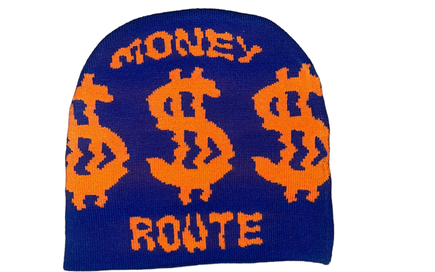 Blue & Orange Money Route Beanie